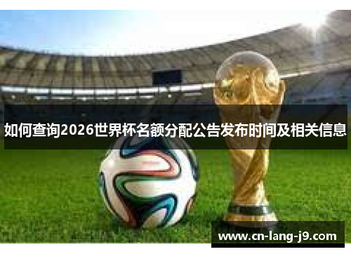 如何查询2026世界杯名额分配公告发布时间及相关信息